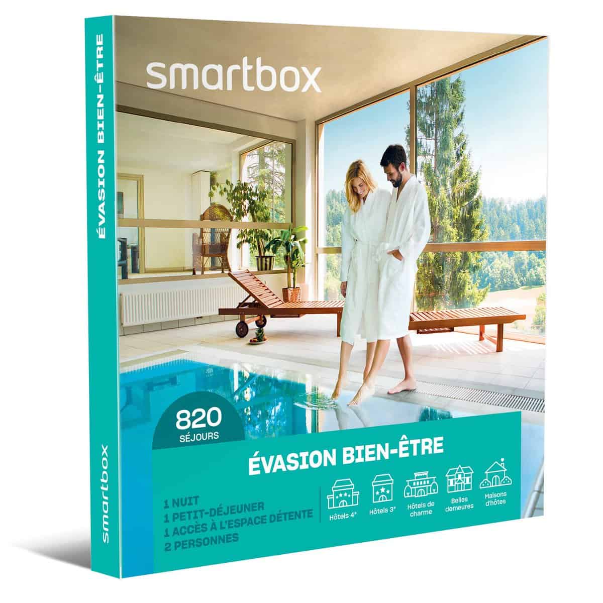 Smartbox - Coffret cadeau 2 jours de détente avec activité de bien-être pour 2 - Idée cadeau voyage