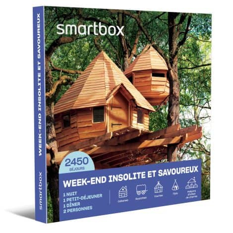 Coffret évasion patrimoniale dans nos régions pour 2 personnes, idée cadeau : Smartbox – Séjour Patrimoine.